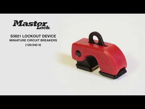 Screen capture of Master Lock Safety S3821 &#45; Grip Tight&trade; Plus Circuit Breaker Lockout