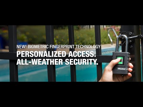 Screen capture of Master Lock 4901 Biometric Padlock