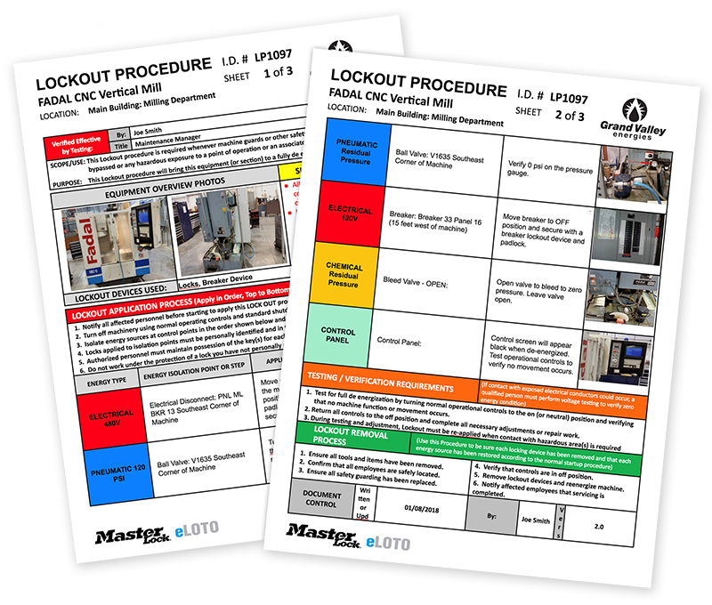 eLOTO Procedures